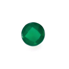 GREEN ONYX CHECKER ROUND CAB 3MM 0.12 Cts.