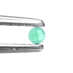 GREEN ONYX CHECKER ROUND CAB 2MM 0.05 Cts.