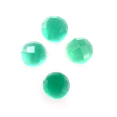 GREEN ONYX CHECKER ROUND CAB 2MM 0.05 Cts.