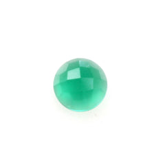 GREEN ONYX CHECKER ROUND CAB 2.50MM 0.07 Cts.