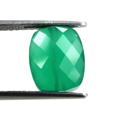 GREEN ONYX BRIOLETTE CUSHION (FULL DRILL) 12X10MM 5.50 Cts.