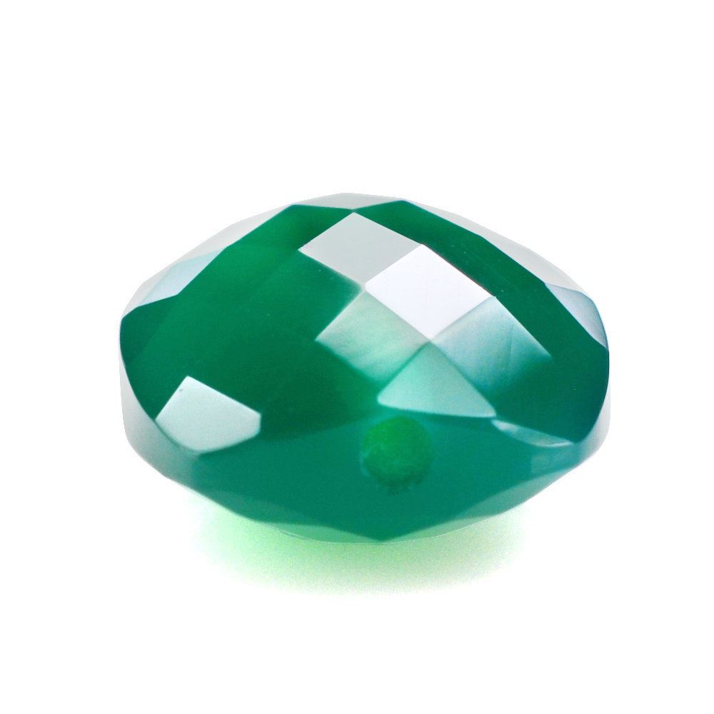 GREEN ONYX BRIOLETTE CUSHION (FULL DRILL) 12X10MM 4.85 Cts.
