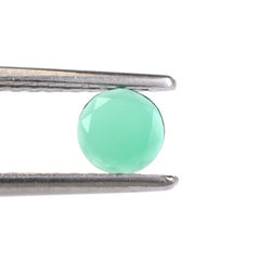 GREEN ONYX TABLE CUT ROUND CAB 5.50MM 0.37 Cts.