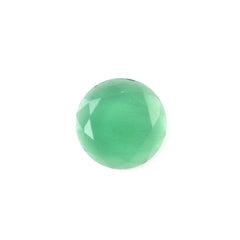 GREEN ONYX TABLE CUT ROUND CAB 5.25MM 0.40 Cts.
