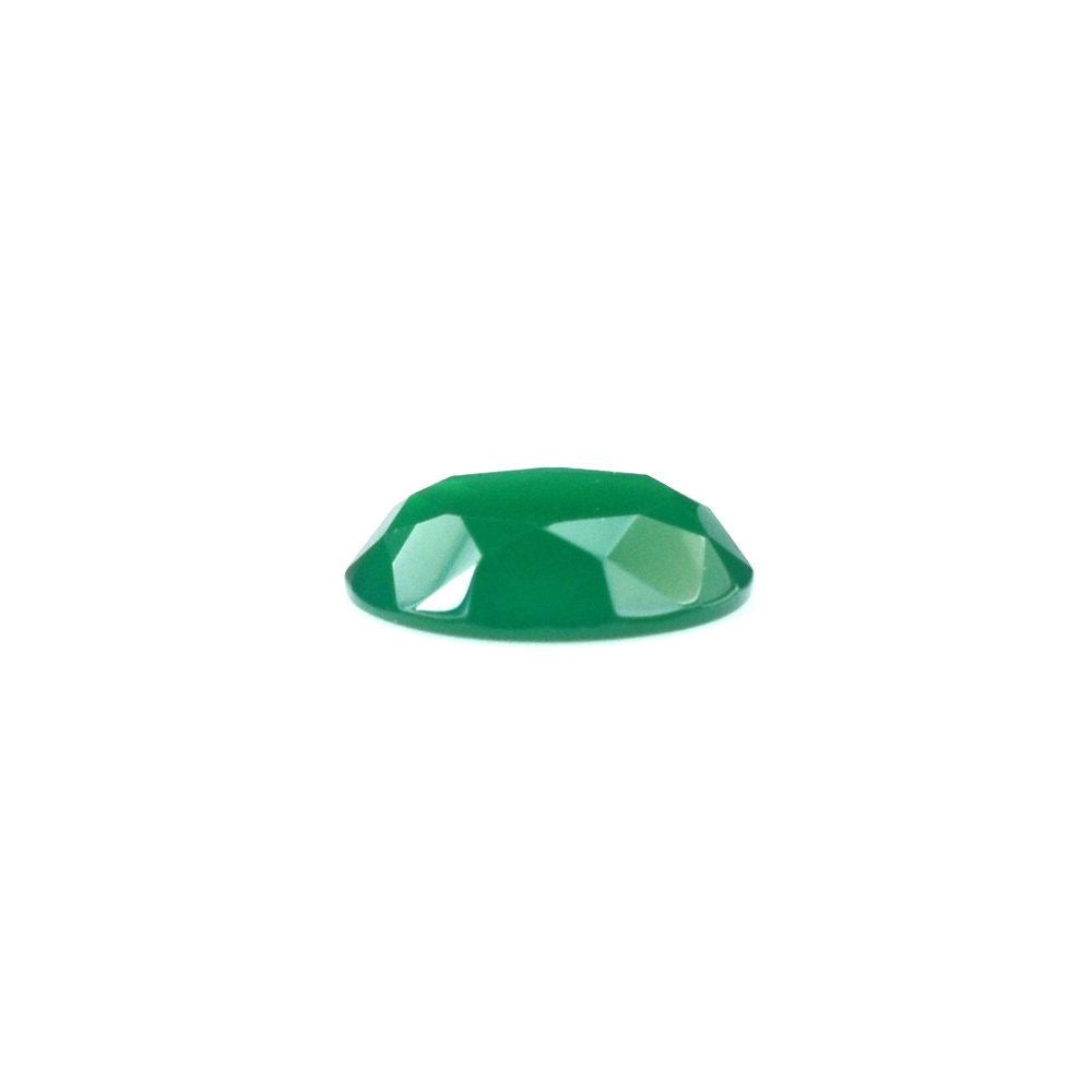 GREEN ONYX TABLE CUT ROUND CAB 5MM 0.28 Cts.