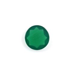 GREEN ONYX TABLE CUT ROUND CAB 5MM 0.28 Cts.