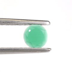 GREEN ONYX TABLE CUT ROUND CAB 5MM 0.28 Cts.