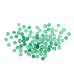 GREEN ONYX TABLE CUT ROUND CAB 4.50MM 0.21 Cts.