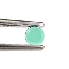 GREEN ONYX TABLE CUT ROUND CAB 4MM 0.16 Cts.