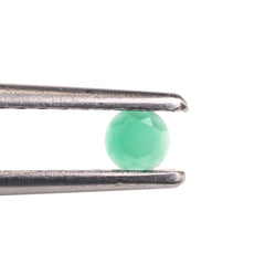 GREEN ONYX TABLE CUT ROUND CAB 3.50MM 0.12 Cts.