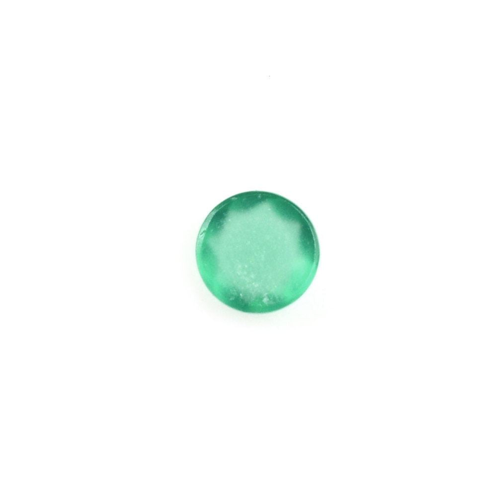 GREEN ONYX TABLE CUT ROUND CAB 3MM 0.08 Cts.