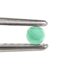 GREEN ONYX TABLE CUT ROUND CAB 3MM 0.08 Cts.