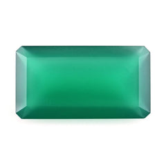 GREEN ONYX STEP CUT OCTAGON 22X12MM 11.51 Cts.