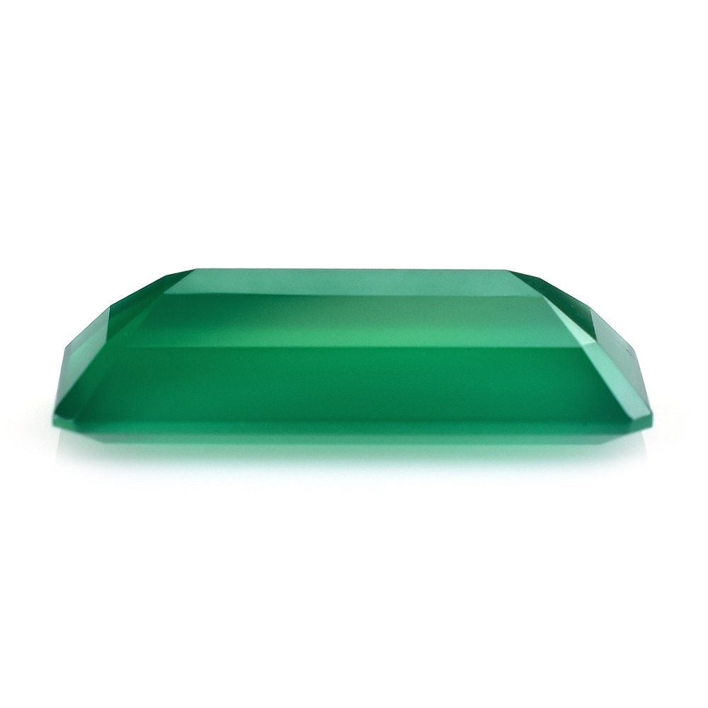 GREEN ONYX STEP CUT OCTAGON 22X12MM 11.51 Cts.