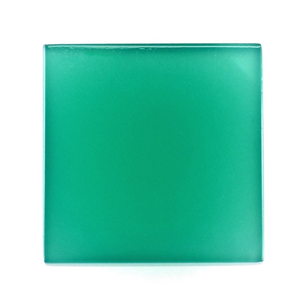 GREEN ONYX SQUARE CAB 15X15MM 12.35 Cts.