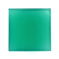 GREEN ONYX SQUARE CAB 15X15MM 12.35 Cts.