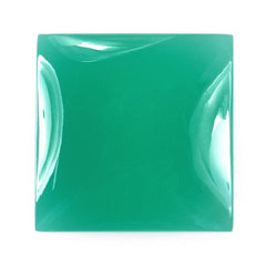 GREEN ONYX SQUARE CAB 15X15MM 12.35 Cts.
