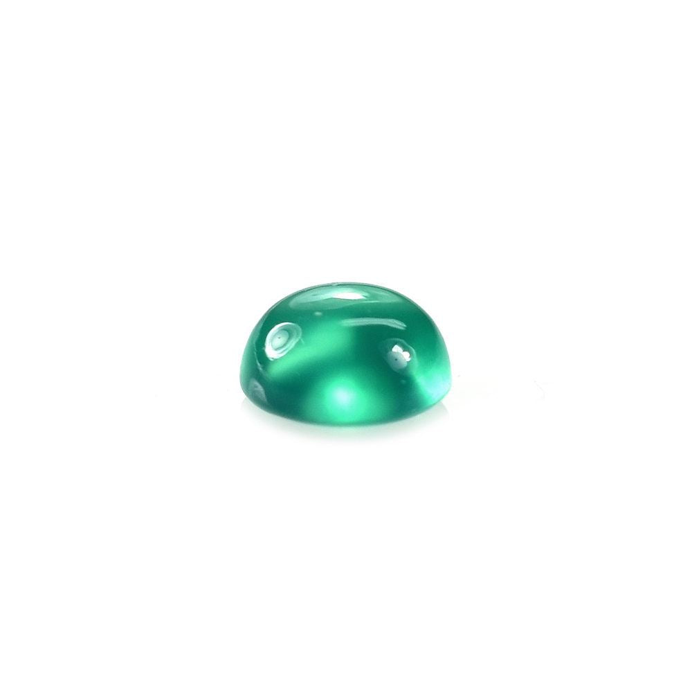GREEN ONYX PLAIN ROUND CAB 4X4MM 0.28 Cts.