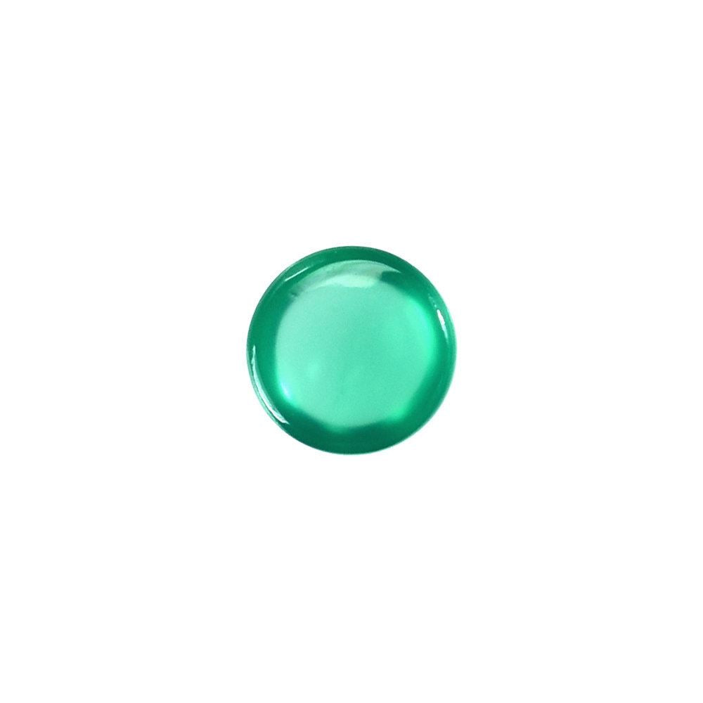 GREEN ONYX PLAIN ROUND CAB 4X4MM 0.28 Cts.