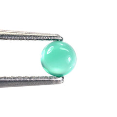 GREEN ONYX PLAIN ROUND CAB 4X4MM 0.28 Cts.