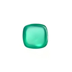 GREEN ONYX PLAIN CUSHION CAB 7X7MM 1.17 Cts.