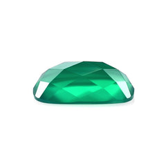 GREEN ONYX CHECKER CUT CUSHION CAB 12X7MM 0.94 Cts.