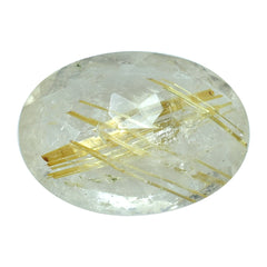 GOLDEN RUTILE QUARTZ CUT OVAL 14X10MM 5.56 Cts.