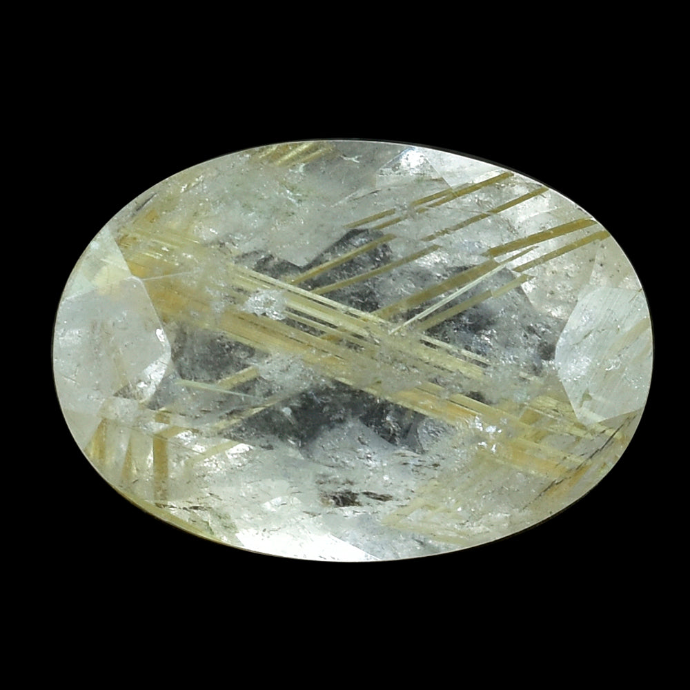 GOLDEN RUTILE QUARTZ CUT OVAL 14X10MM 5.56 Cts.
