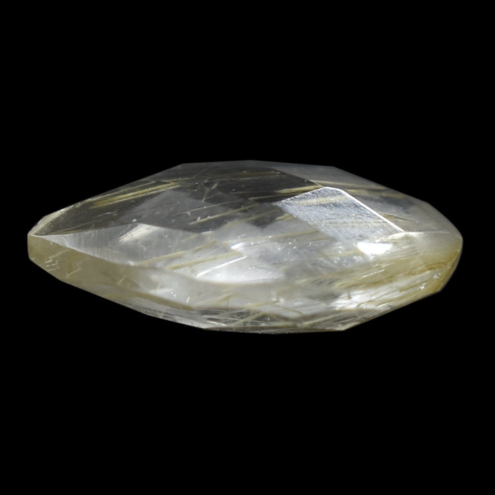 GOLDEN RUTILE QUARTZ BRIOLETTE PEAR 10X7MM 1.41 Cts.