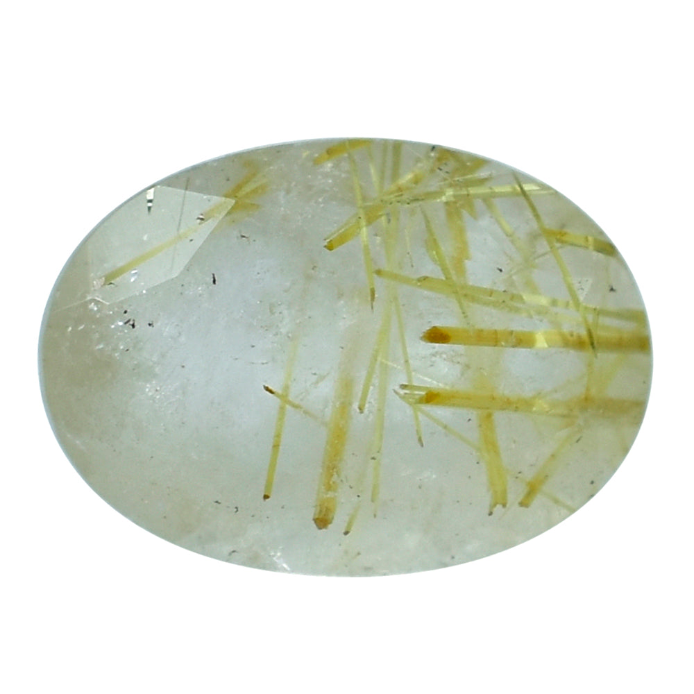 GOLDEN RUTILE QUARTZ CUT OVAL 7X5MM 0.80 Cts.
