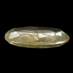 GOLDEN RUTILE QUARTZ BOTH SIDE TABLE CUT OVAL 18X13MM 7.92 Cts.