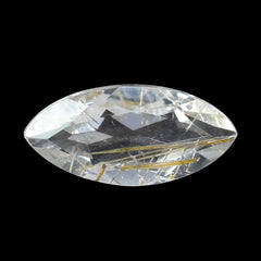 GOLDEN RUTILE QUARTZ CUT MARQUISE 8X4MM 0.45 Cts.