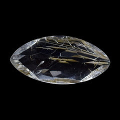 GOLDEN RUTILE QUARTZ CUT MARQUISE 8X4MM 0.45 Cts.