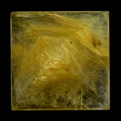 GOLDEN RUTILE QUARTZ PYRAMID SQUARE CAB 21MM 51.40 Cts.
