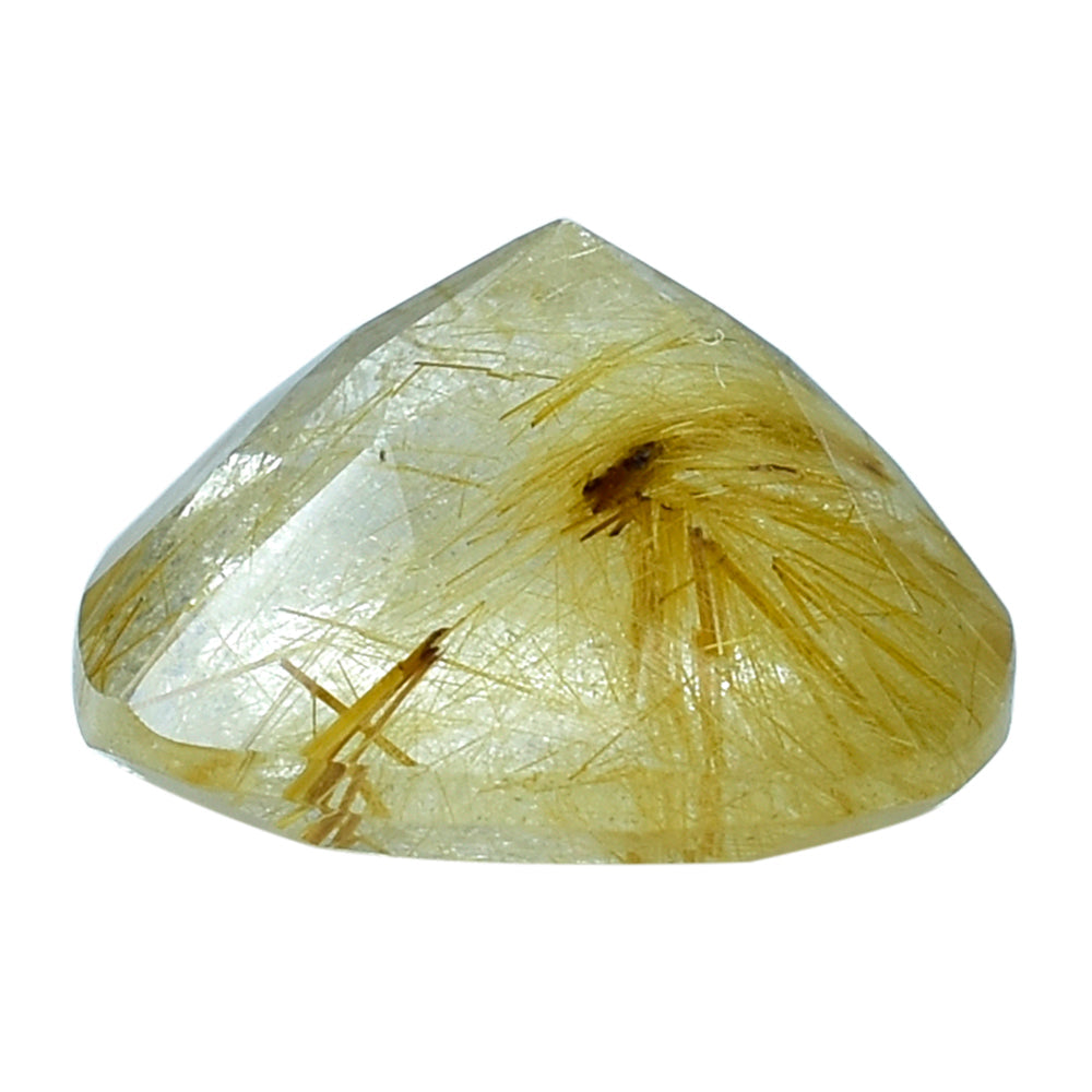 GOLDEN RUTILE QUARTZ CUT CUSHION 14MM 10.26 Cts.