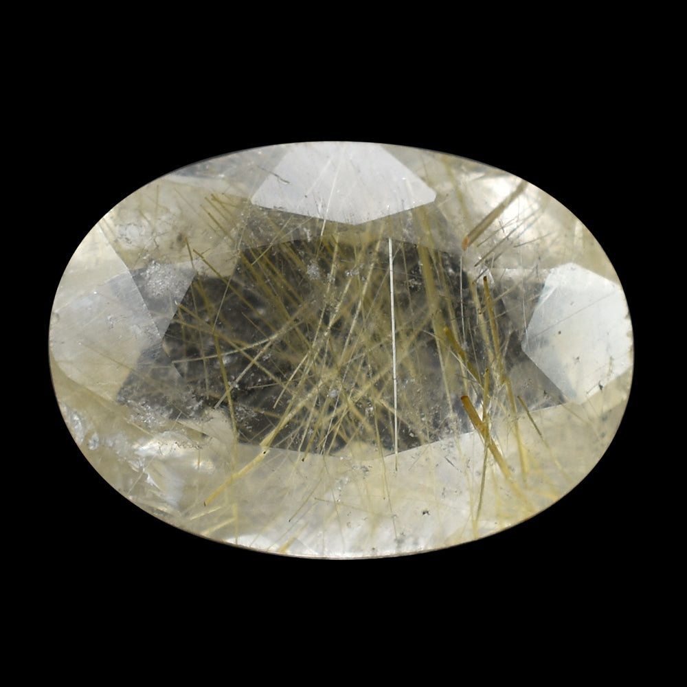 GOLDEN RUTILE QUARTZ CUT OVAL 14X10MM 5.14 Cts.