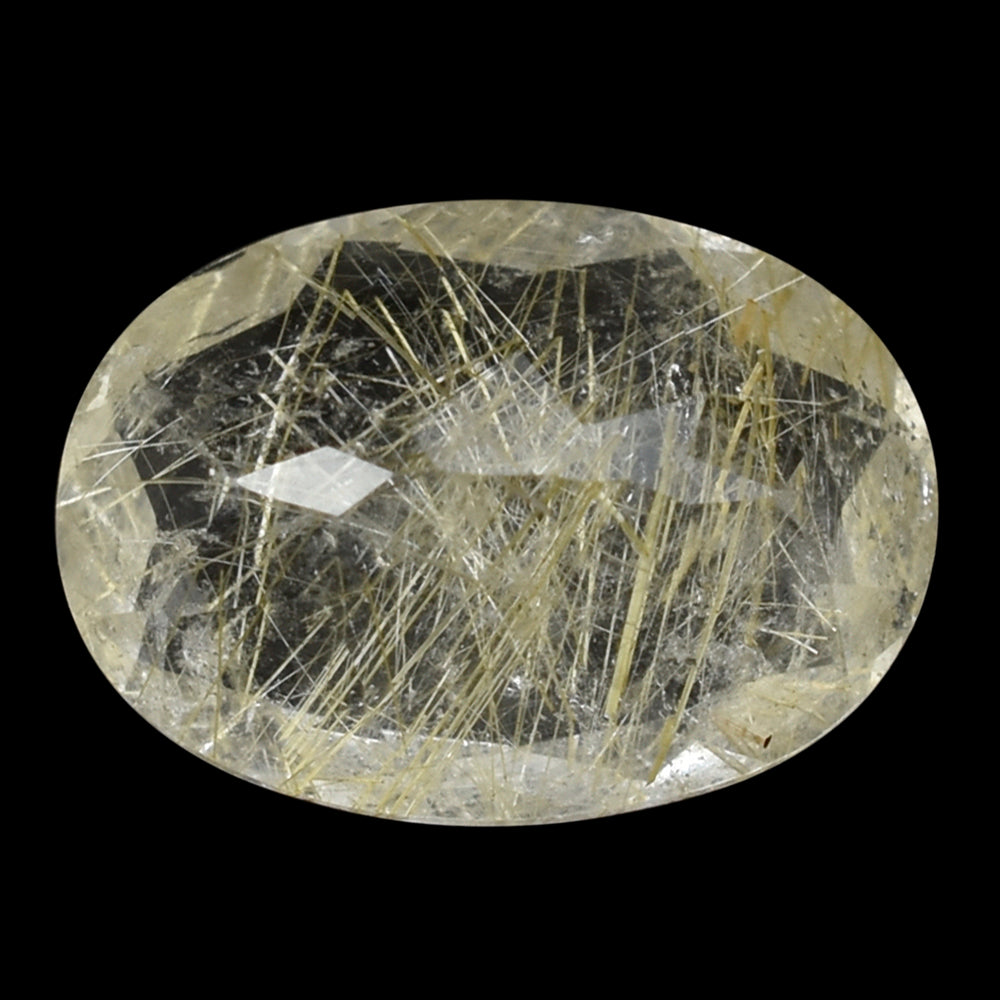 GOLDEN RUTILE QUARTZ CUT OVAL 14X10MM 5.14 Cts.