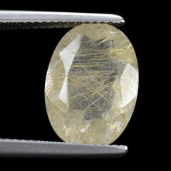 GOLDEN RUTILE QUARTZ CUT OVAL 14X10MM 5.14 Cts.