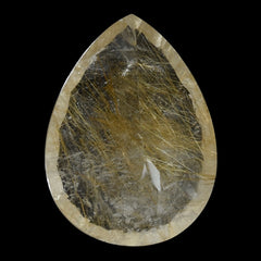 GOLDEN RUTILE QUARTZ CONCAVE CUT PEAR 20X15MM 14.18 Cts.