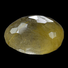 GOLDEN RUTILE QUARTZ IRREGULAR FACET OLIVE 15X12MM 12.97 Cts.