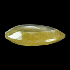 GOLDEN RUTILE QUARTZ BOTH SIDE TABLE CUT PEAR 22MM 18.45 Cts.