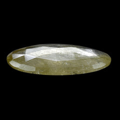 GOLDEN RUTILE QUARTZ ROSE CUT OVAL CAB 26X20MM 14.01 Cts.