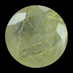GOLDEN RUTILE QUARTZ CUT ROUND 15MM 8.98 Cts.