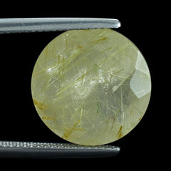 GOLDEN RUTILE QUARTZ CUT ROUND 15MM 8.98 Cts.