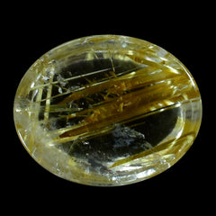 GOLDEN RUTILE QUARTZ OVAL CAB (SUPER) 10X8MM 2.61 Cts.