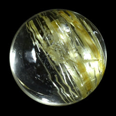 GOLDEN RUTILE QUARTZ ROUND CAB (SUPER) 6MM 0.99 Cts.