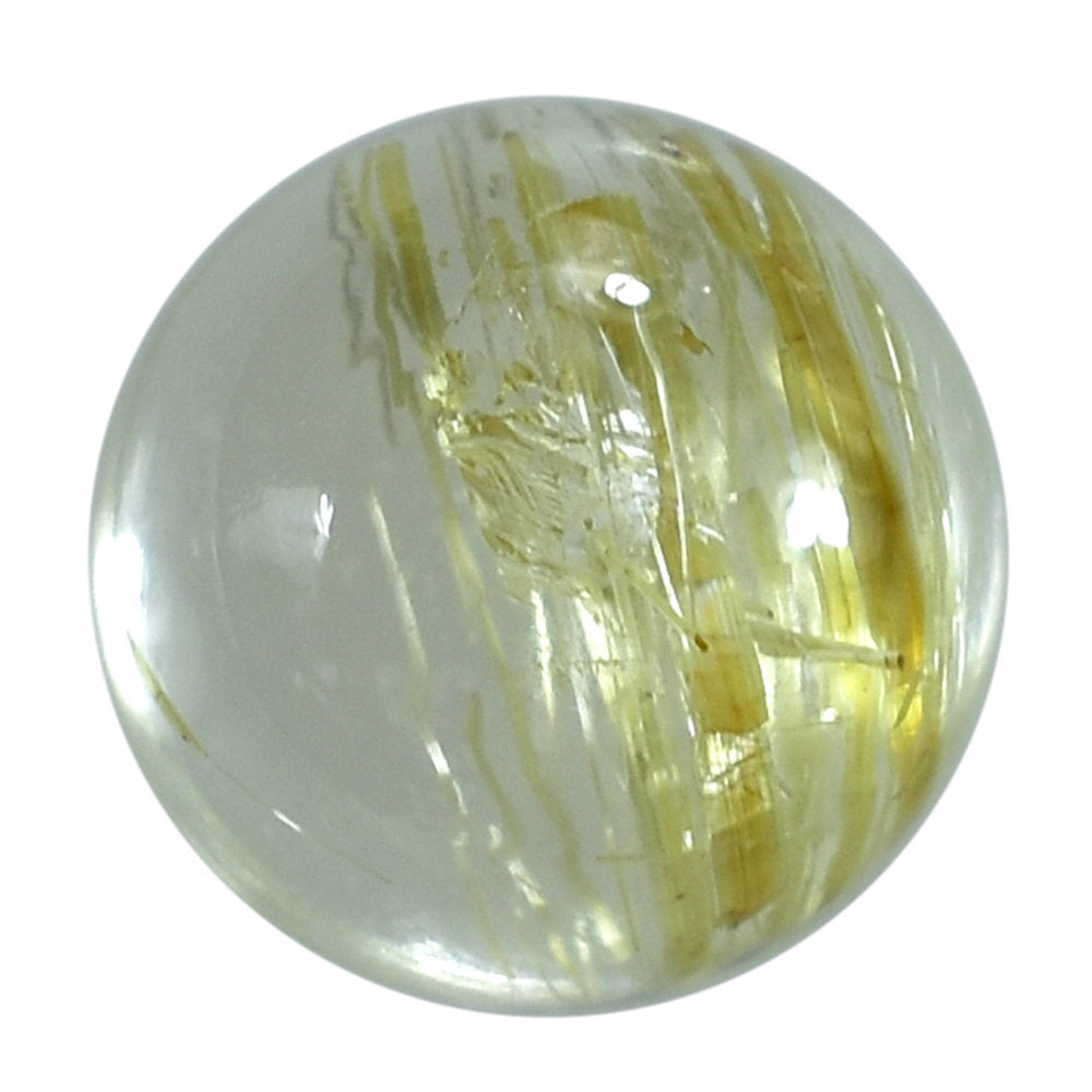 GOLDEN RUTILE QUARTZ ROUND CAB (SUPER) 6MM 0.99 Cts.