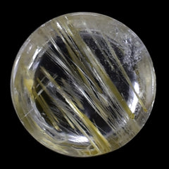 GOLDEN RUTILE QUARTZ ROUND CAB (SUPER) 5MM 0.53 Cts.