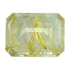 GOLDEN RUTILE QUARTZ CUT OCTAGON 16X12MM 10.72 Cts.