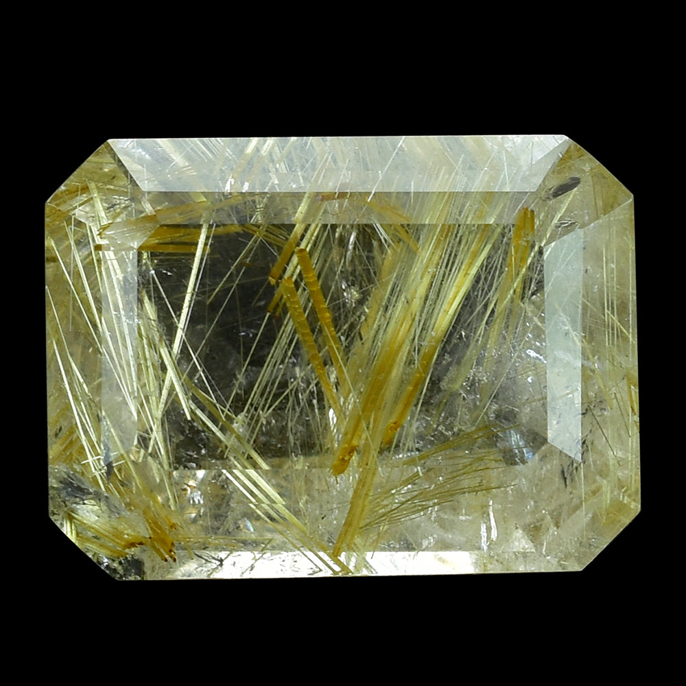 GOLDEN RUTILE QUARTZ CUT OCTAGON 16X12MM 10.72 Cts.